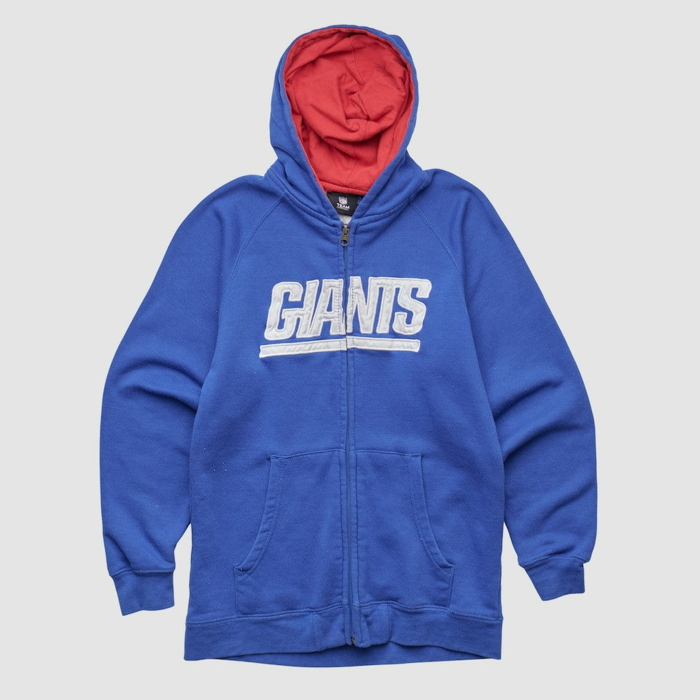 New York Giants NFL 2010s Hooded Full Zip Sweatshirt - Blue Vintage discount