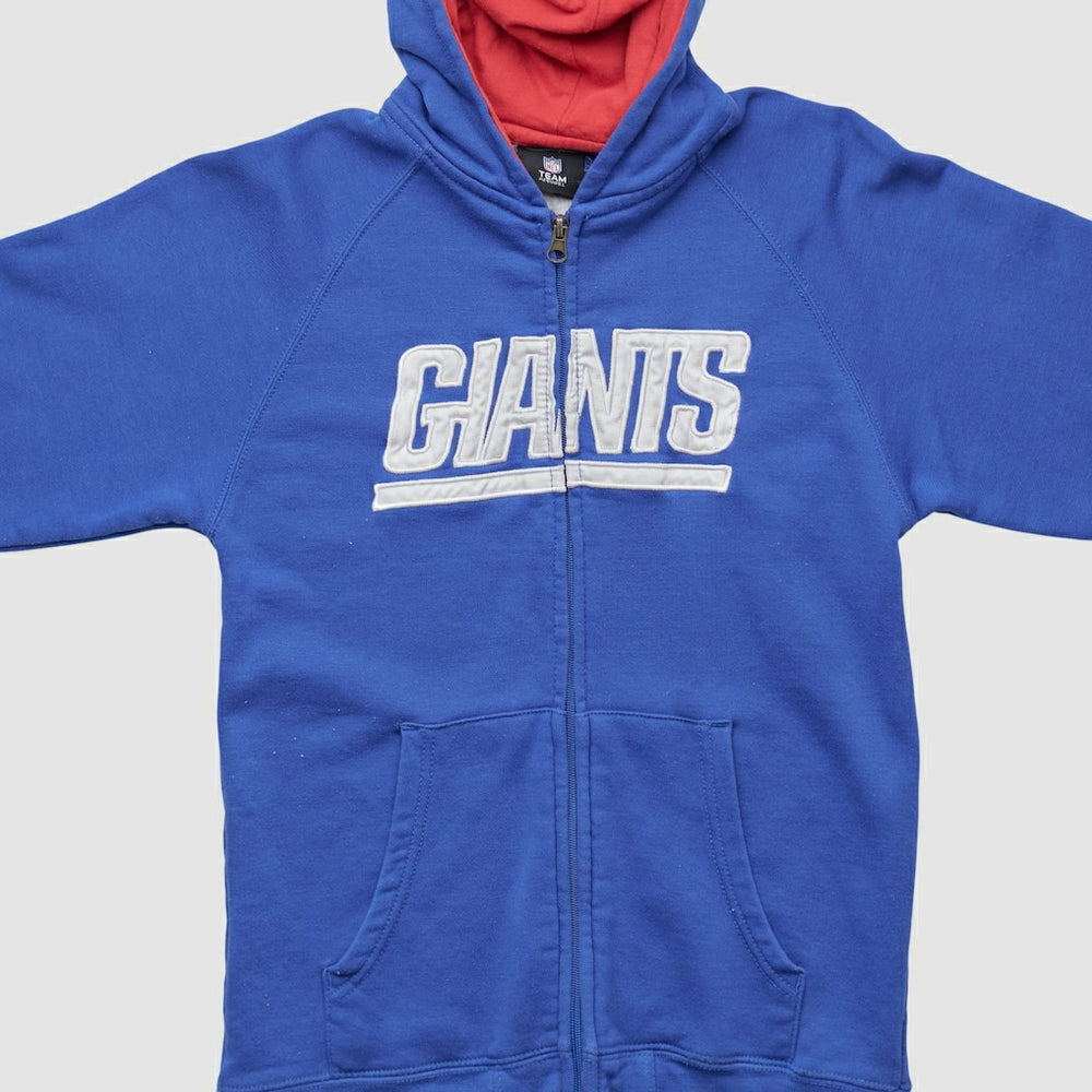 New York Giants NFL 2010s Hooded Full Zip Sweatshirt - Blue Vintage discount