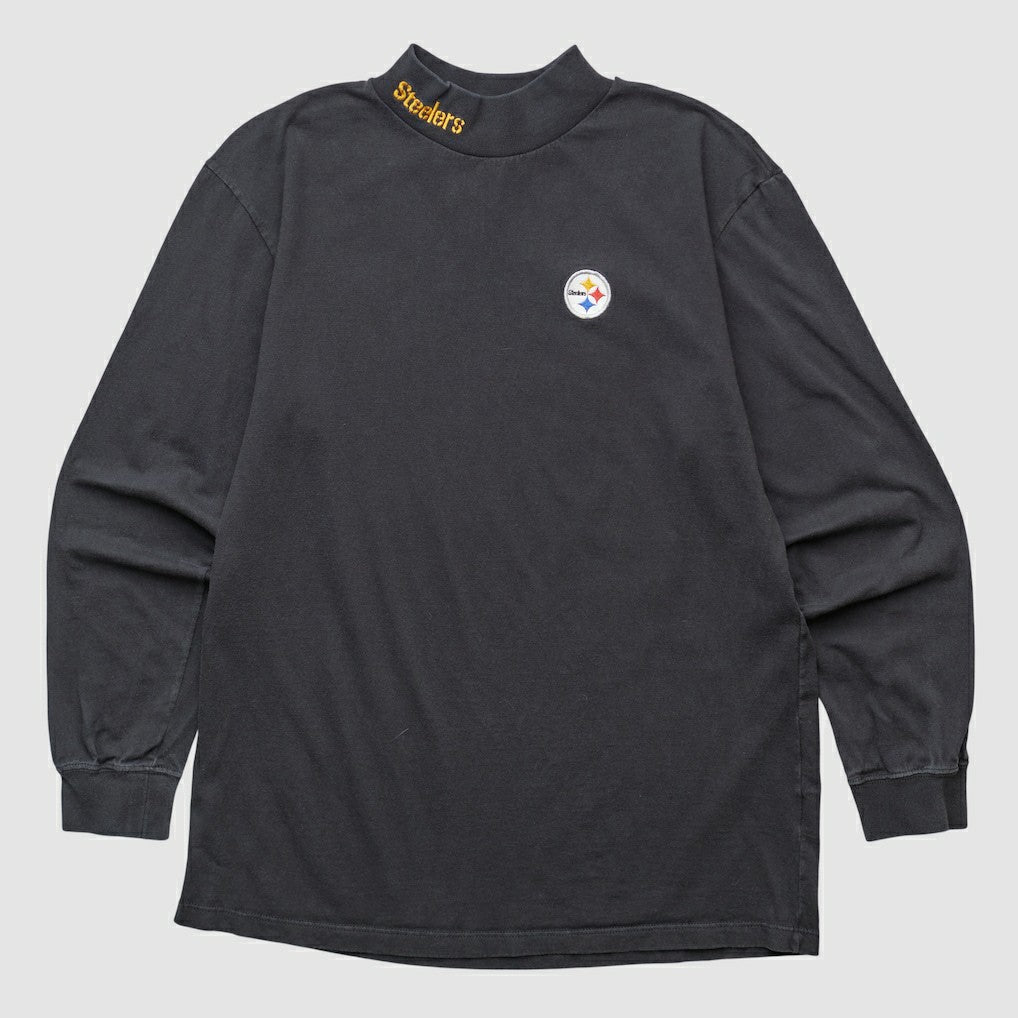 Pittsburgh Steelers NFL 2000s Long Sleeve T-shirt - Black Vintage discount