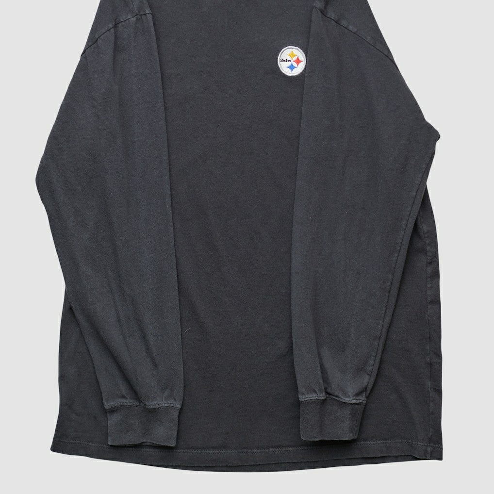 Pittsburgh Steelers NFL 2000s Long Sleeve T-shirt - Black Vintage discount