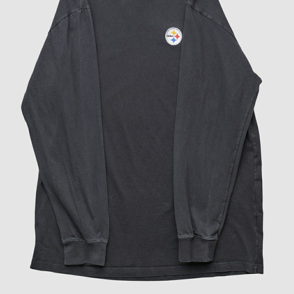 Pittsburgh Steelers NFL 2000s Long Sleeve T-shirt - Black Vintage discount
