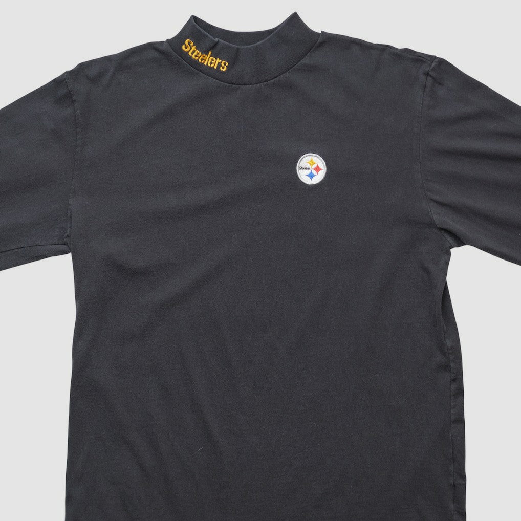 Pittsburgh Steelers NFL 2000s Long Sleeve T-shirt - Black Vintage discount
