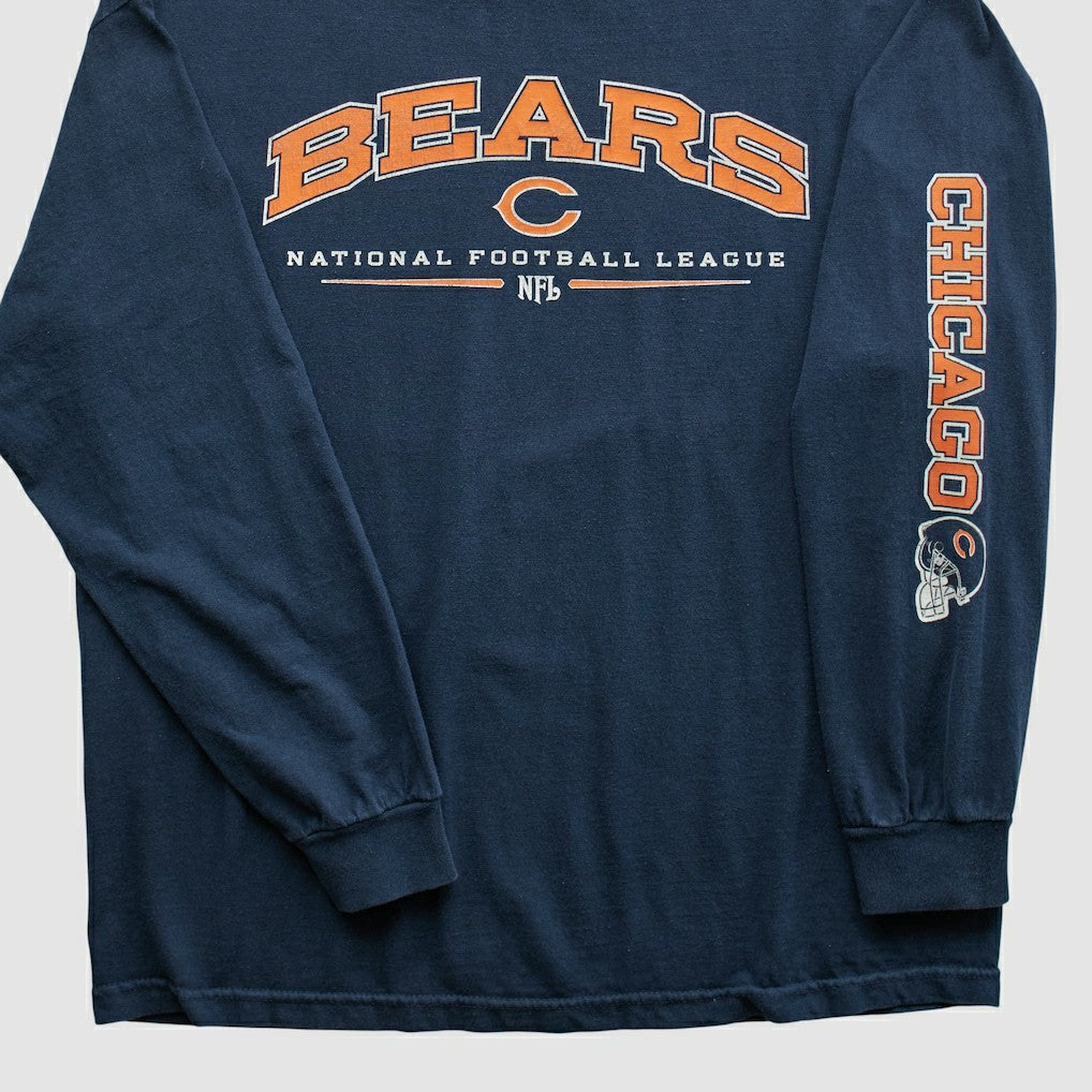 Chicago Bears NFL 2000s Long Sleeve T-shirt - Navy Vintage cheap