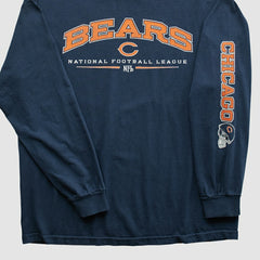 Chicago Bears NFL 2000s Long Sleeve T-shirt - Navy Vintage cheap