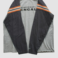Cincinnati Bengals Reebok 2000s Long Sleeve T-shirt - Heather Gray Vintage sale