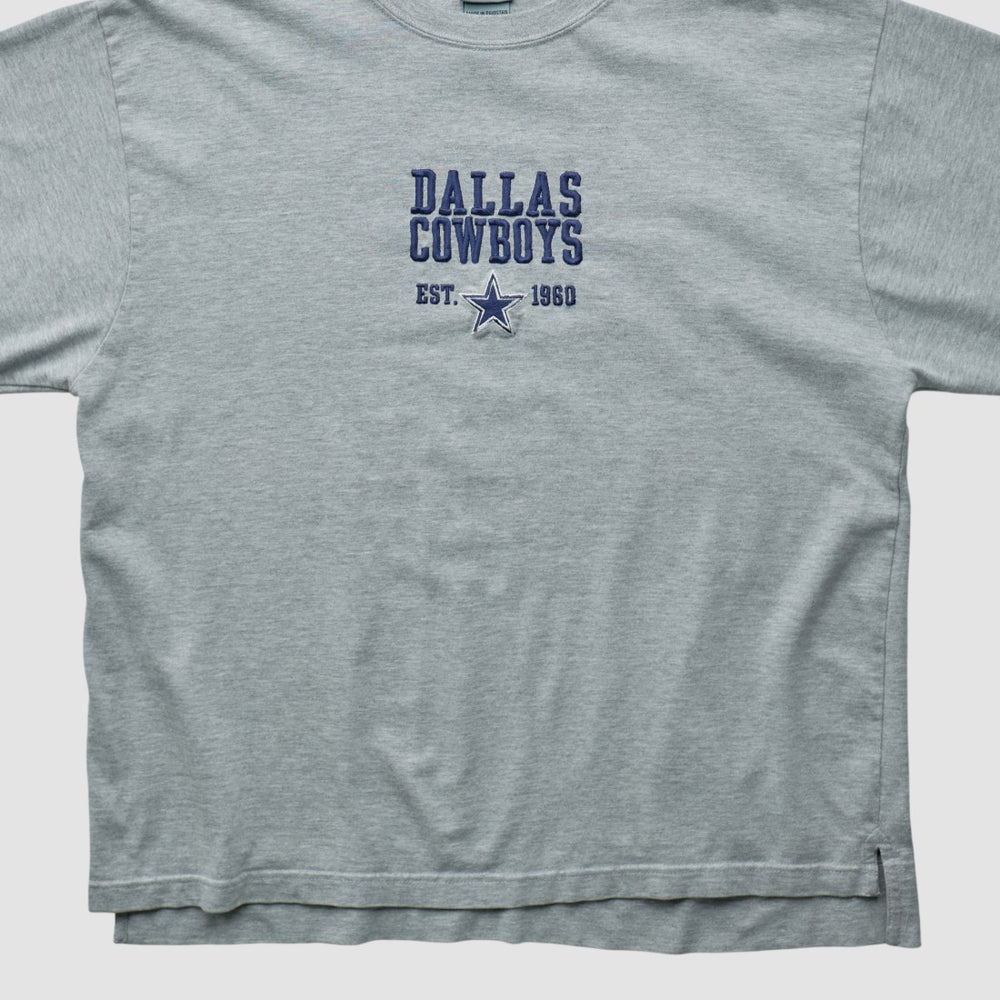 Dallas Cowboys Cowboys Authentic Apparel 2000s Long Sleeve T-shirt - Heather Gray Vintage on sale