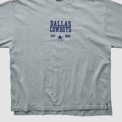 Dallas Cowboys Cowboys Authentic Apparel 2000s Long Sleeve T-shirt - Heather Gray Vintage on sale