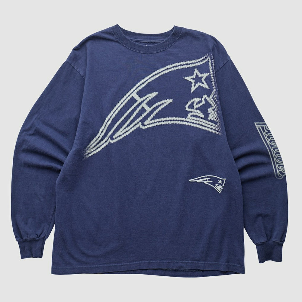 New England Patriots Reebok 2000s Long Sleeve T-shirt - Navy Vintage outlet