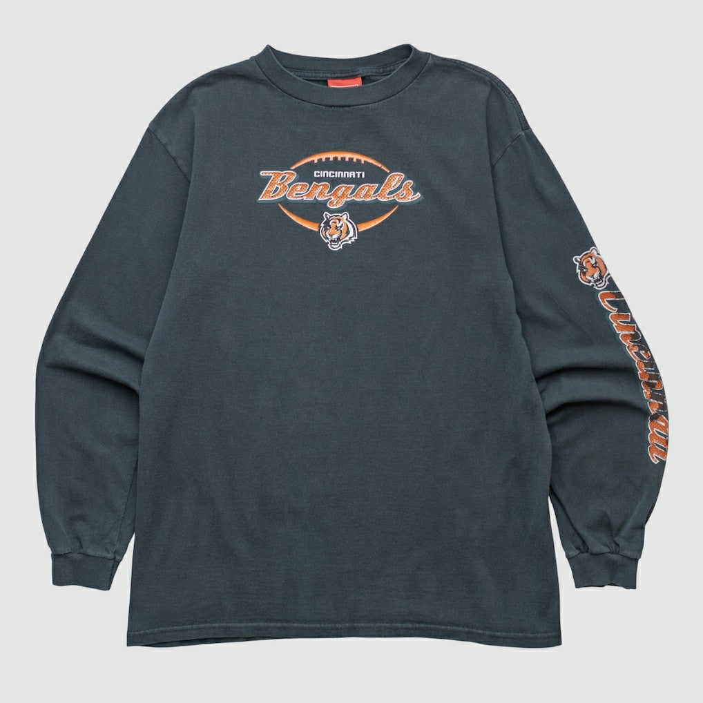 Cincinnati Bengals NFL 2000s Long Sleeve T-shirt - Black Vintage discount
