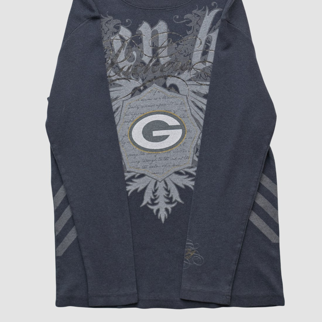 Green Bay Packers NFL 2000s Long Sleeve T-shirt - Black Vintage discount