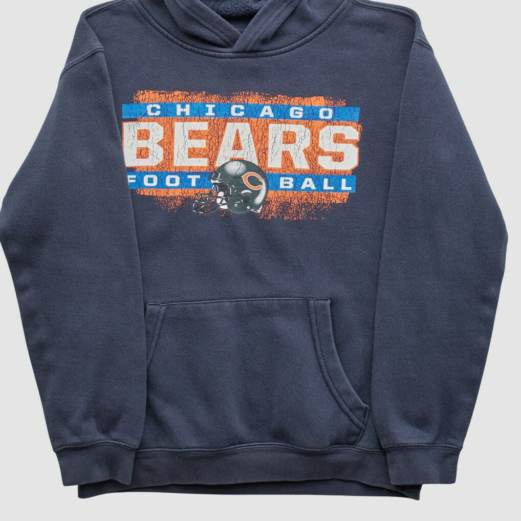 Chicago Bears NFL 2010s Hooded Pullover Sweatshirt - Navy Vintage for sale