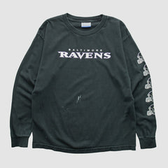 Baltimore Ravens Reebok 2000s Long Sleeve T-shirt - Black Vintage on sale