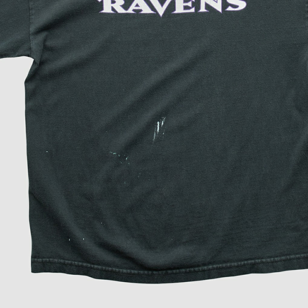 Baltimore Ravens Reebok 2000s Long Sleeve T-shirt - Black Vintage on sale