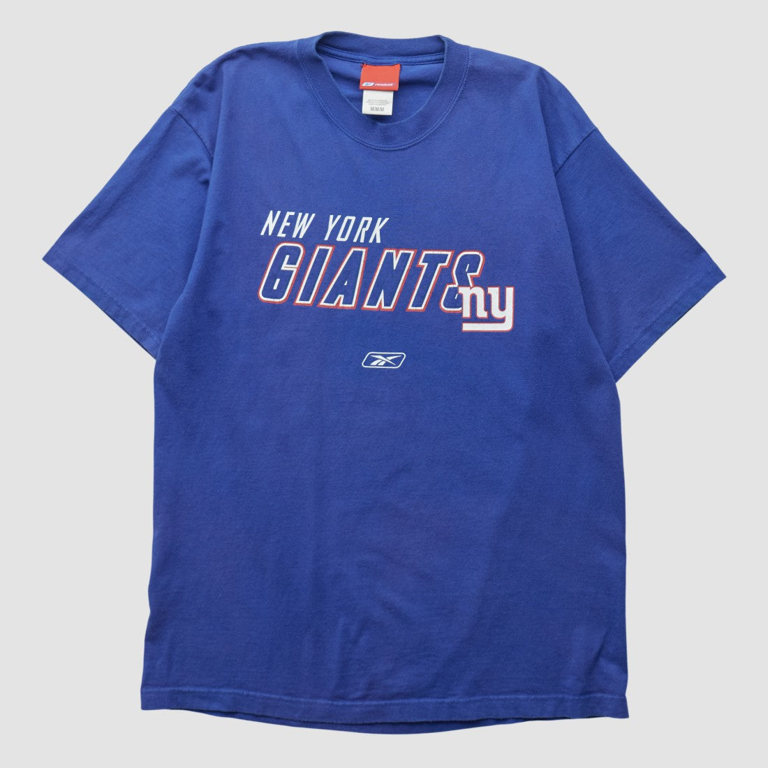 New York Giants Reebok 2000s T-shirt - Blue Vintage sale