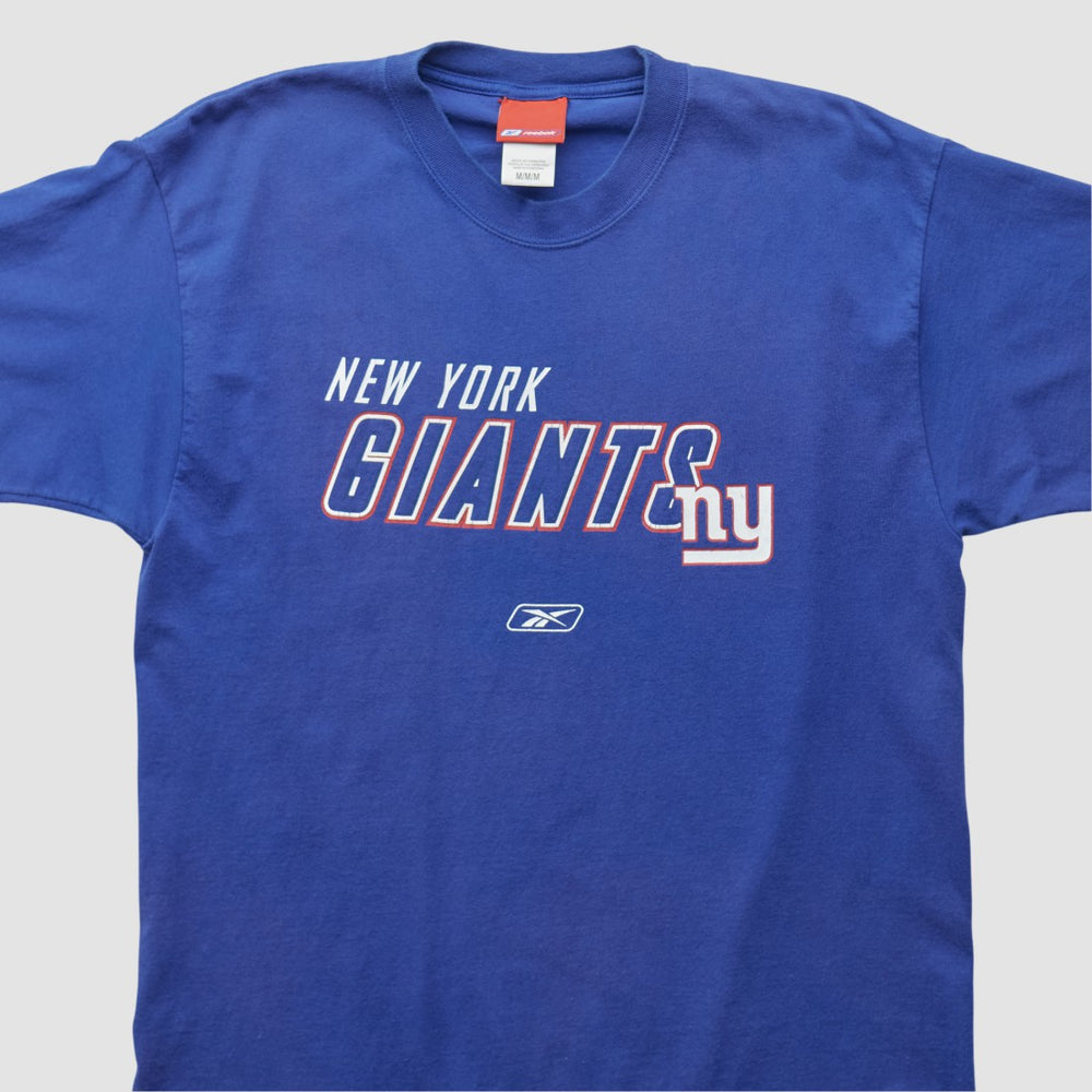 New York Giants Reebok 2000s T-shirt - Blue Vintage sale