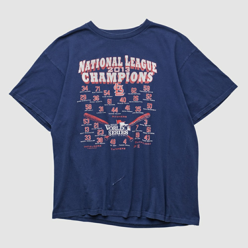 National League Champions Genuine Merchandise 2013 T-shirt Navy Vintage