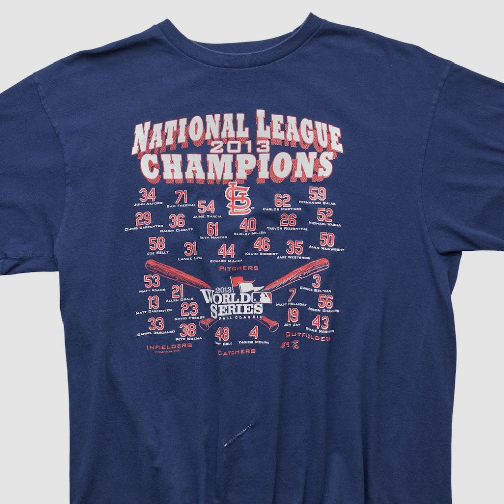 National League Champions Genuine Merchandise 2013 T-shirt Navy Vintage