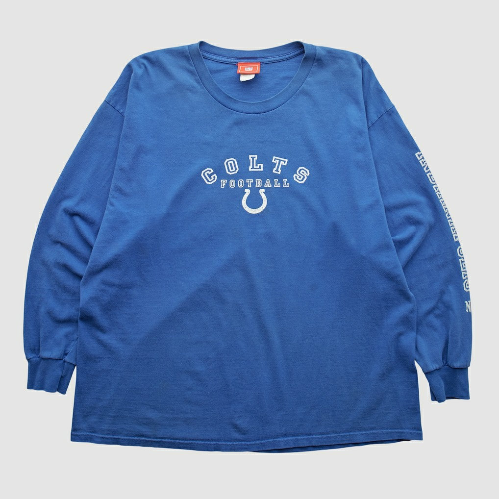 Indianapolis Colts NFL 2000s Long Sleeve T-shirt - Blue Vintage cheap