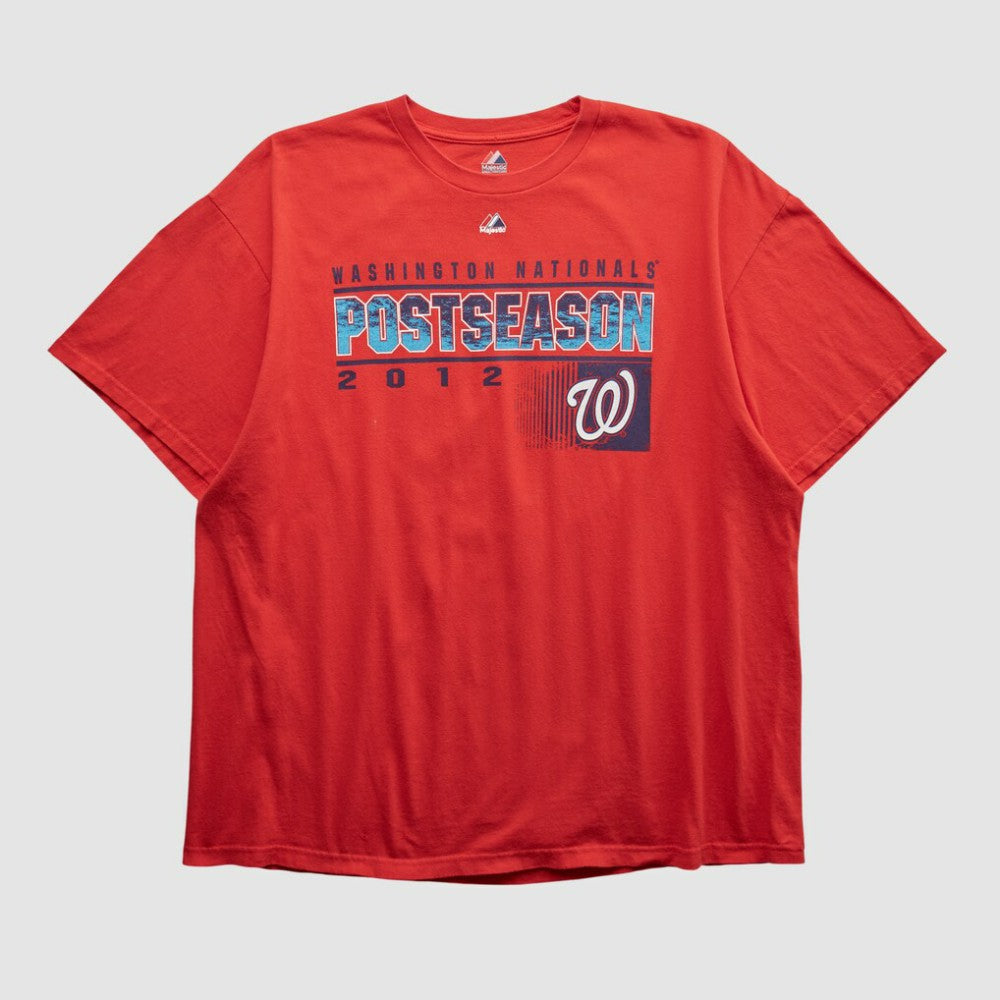 Washington Nationals Majestic 2012 T-shirt Red Vintage