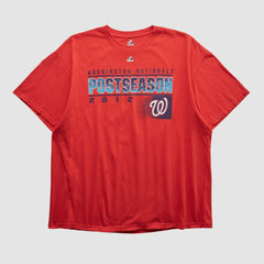 Washington Nationals Majestic 2012 T-shirt Red Vintage