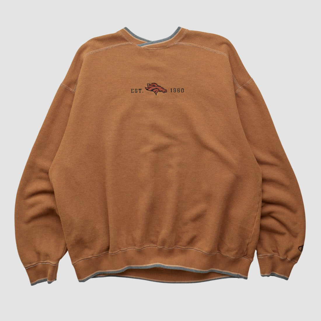 Denver Broncos Champion 2000s Pullover Sweatshirt - Clay Vintage sale
