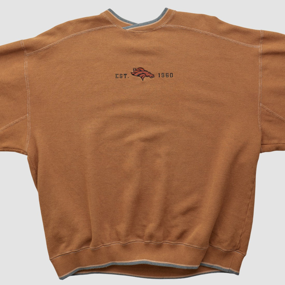 Denver Broncos Champion 2000s Pullover Sweatshirt - Clay Vintage sale