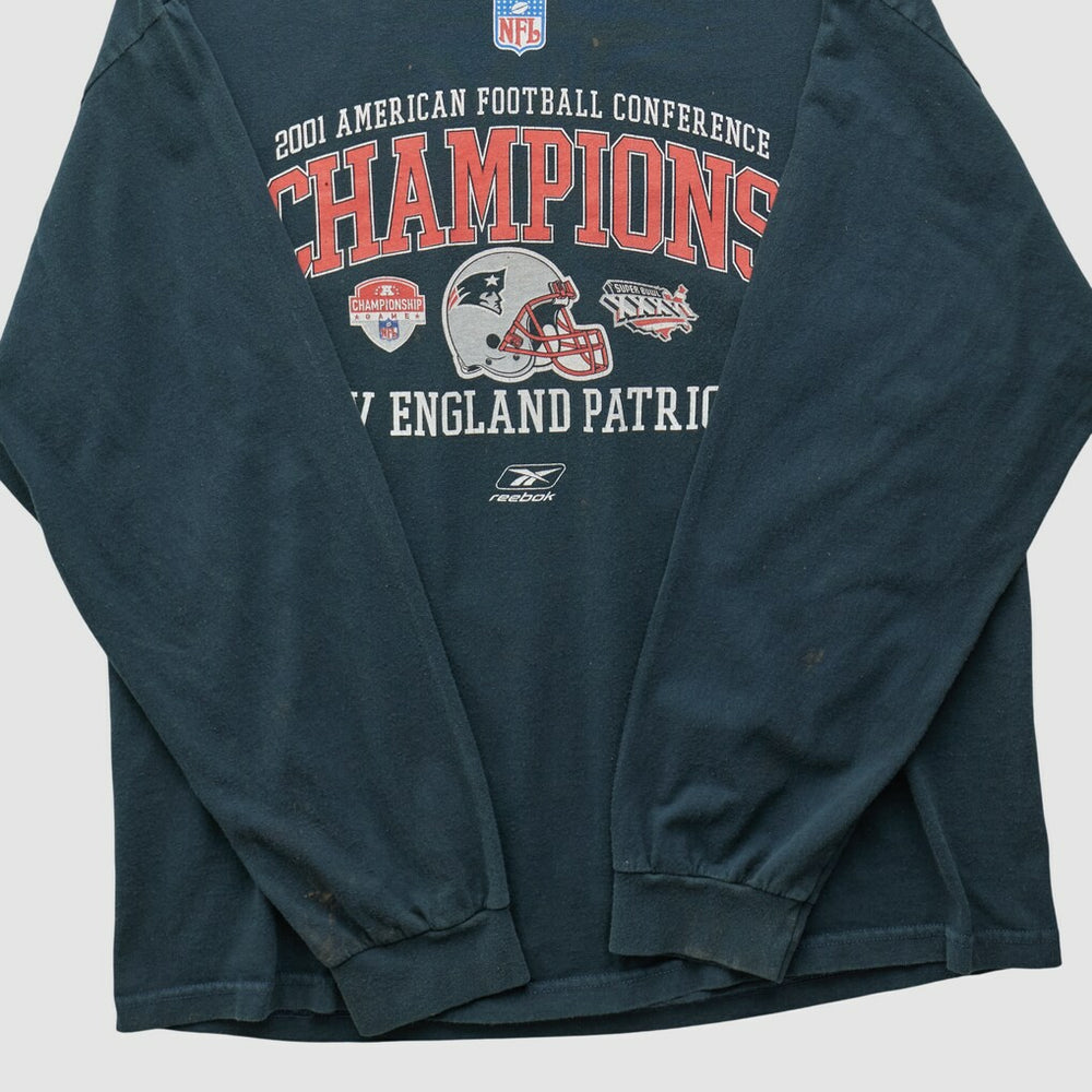 New England Patriots 2001 Long Sleeve T-shirt - Black Vintage cheap