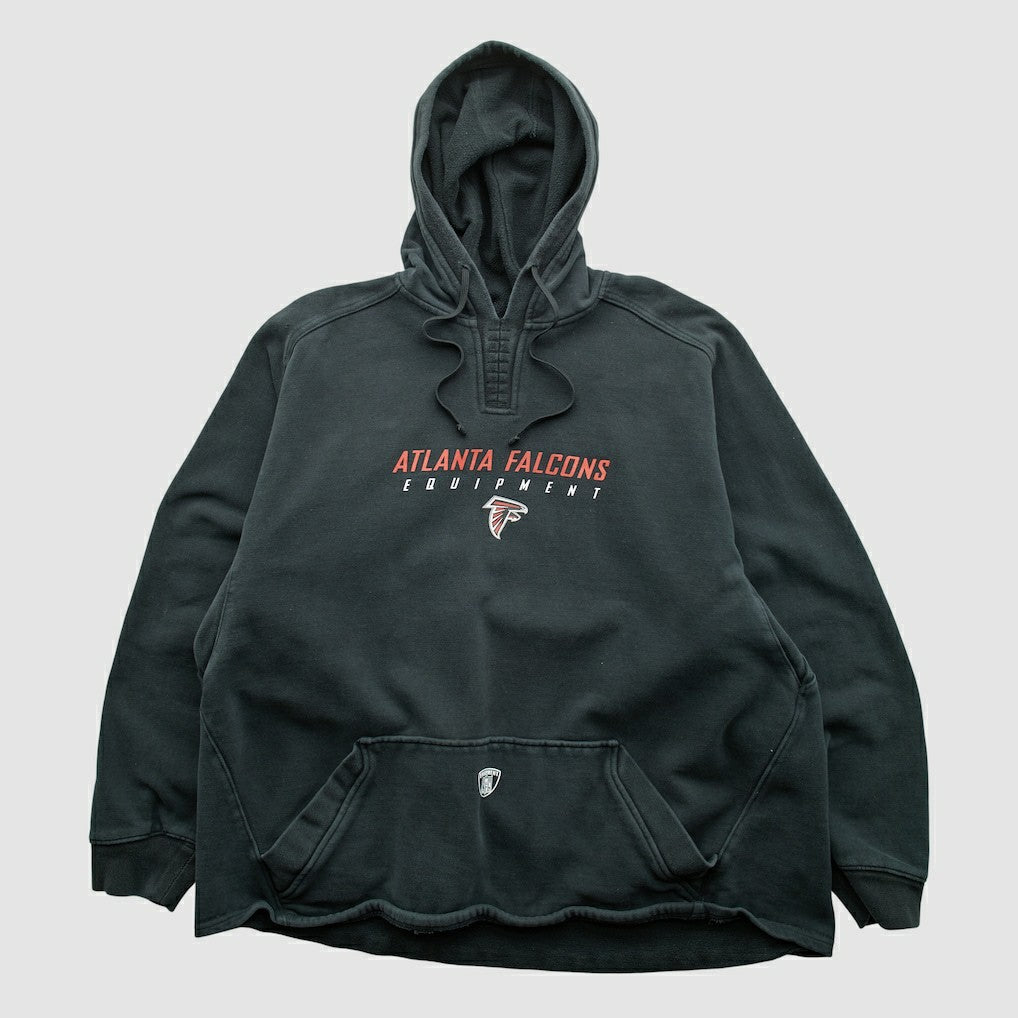 Atlanta Falcons Reebok 2000s Hooded Pullover Sweatshirt - Black Vintage cheap