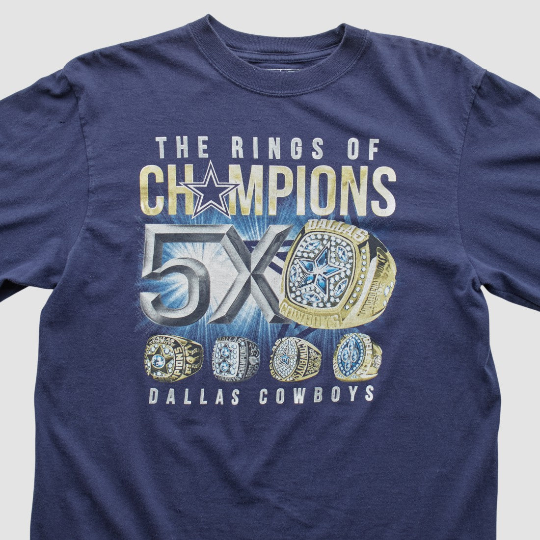 Dallas Cowboys Cowboys Team Apparel 2000s Long Sleeve T-shirt - Navy Vintage on sale