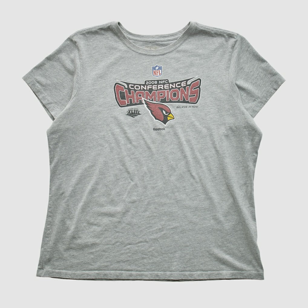 Arizona Cardinals Reebok 2008 T-shirt - Heather Gray Vintage for sale