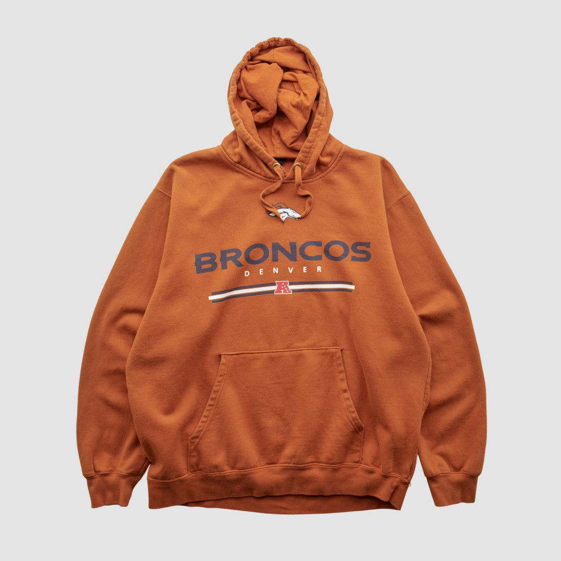 Denver Broncos NFL 2010s Hooded Pullover Sweatshirt - Clay Vintage outlet