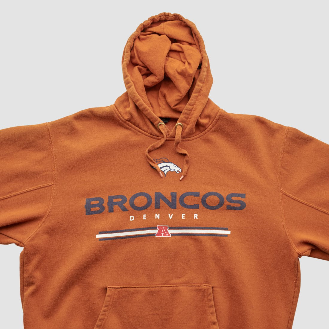 Denver Broncos NFL 2010s Hooded Pullover Sweatshirt - Clay Vintage outlet
