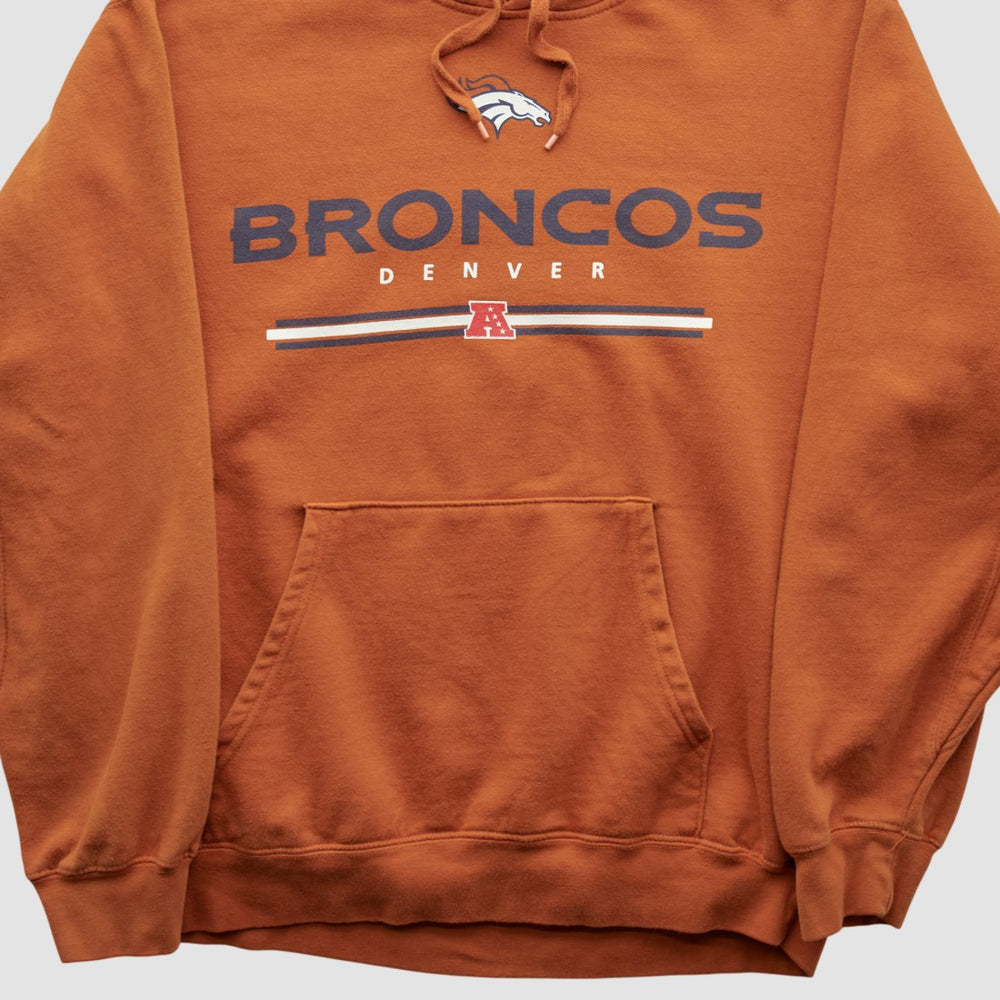 Denver Broncos NFL 2010s Hooded Pullover Sweatshirt - Clay Vintage outlet