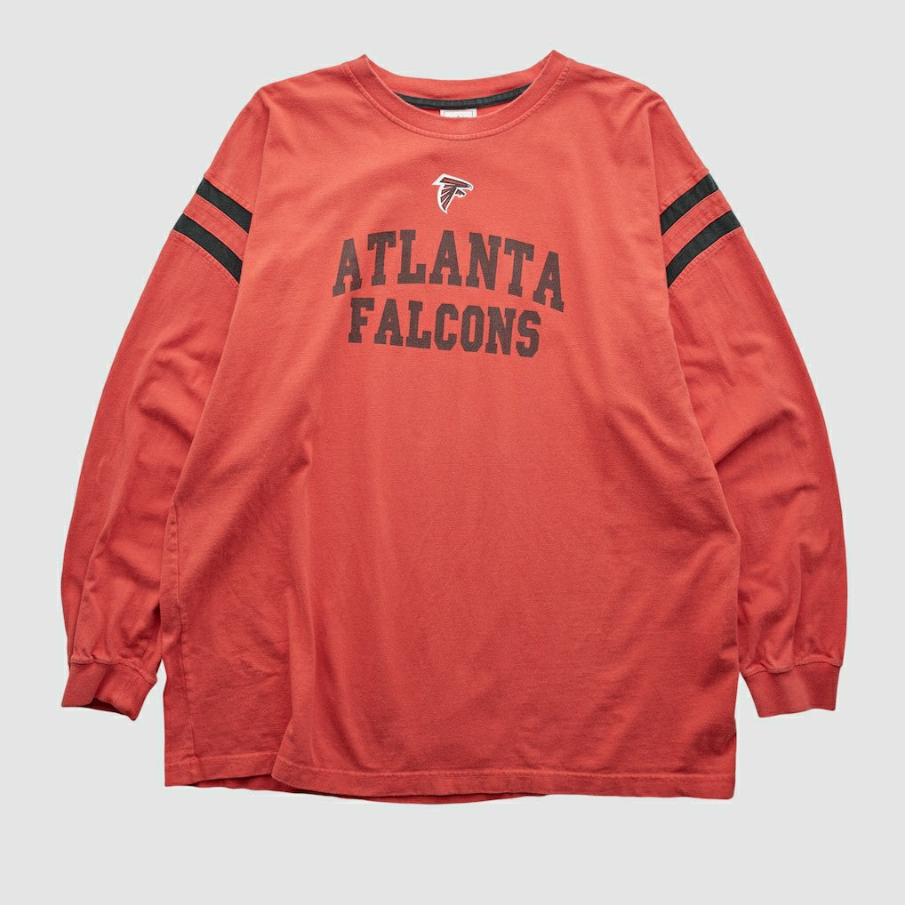 Atlanta Falcons NFL 2000s Long Sleeve T-shirt - Red Vintage for sale
