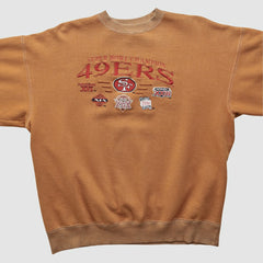 Super Bowl 90s Pullover Sweatshirt - Tan Vintage on sale