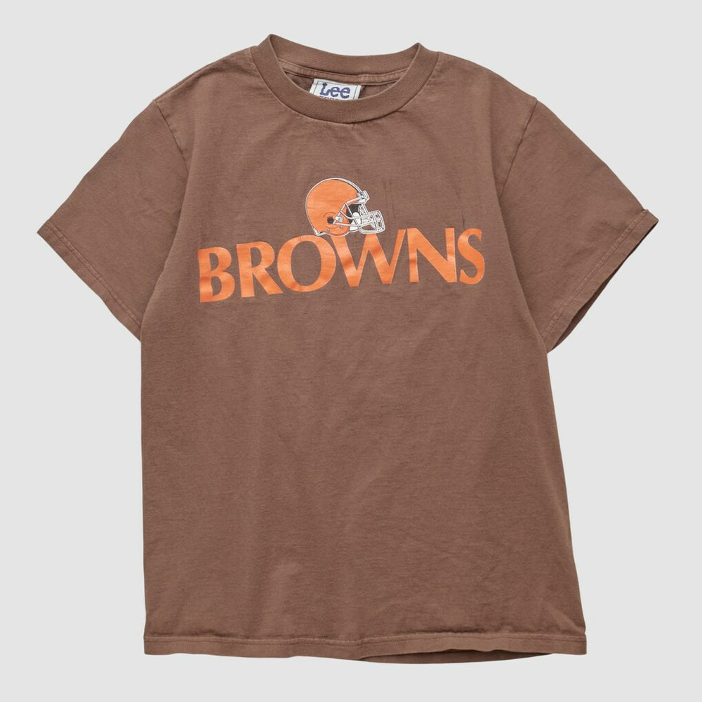 Cleveland Browns Lee Apparel 90s T-shirt - Brown Vintage for sale