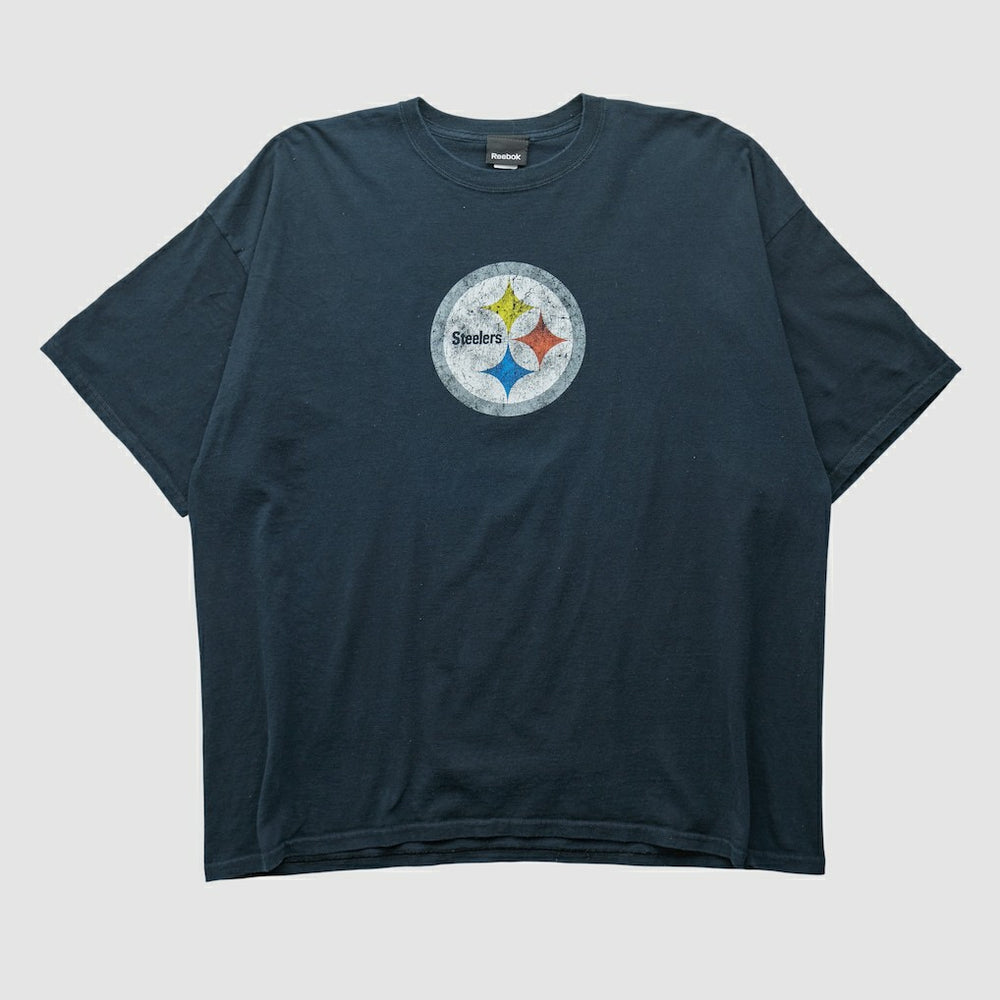 Pittsburgh Steelers Reebok 2000s T-shirt - Black Vintage discount