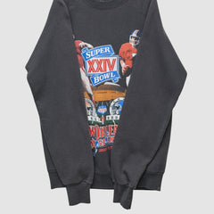 Super Bowl XXIV 1990 Pullover Sweatshirt - Black Vintage cheap