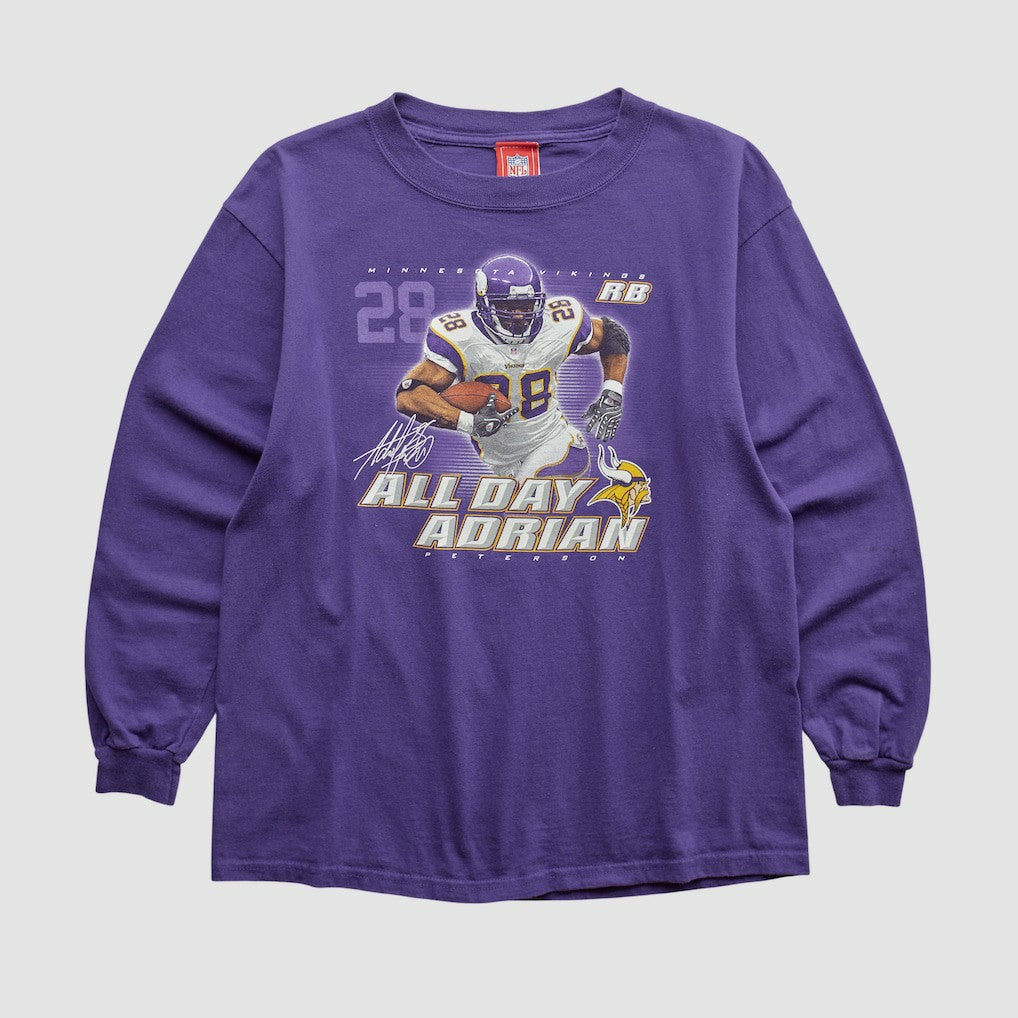 Adrian Peterson NFL 2000s Long Sleeve T-shirt - Purple Vintage online