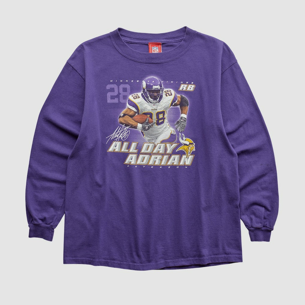 Adrian Peterson NFL 2000s Long Sleeve T-shirt - Purple Vintage online