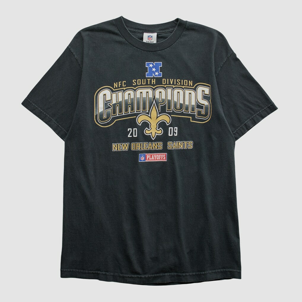 New Orleans Saints NFL 2009 T-shirt - Black Vintage sale