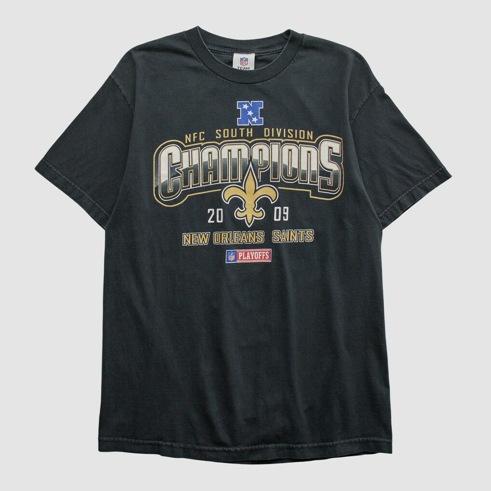New Orleans Saints NFL 2009 T-shirt - Black Vintage sale