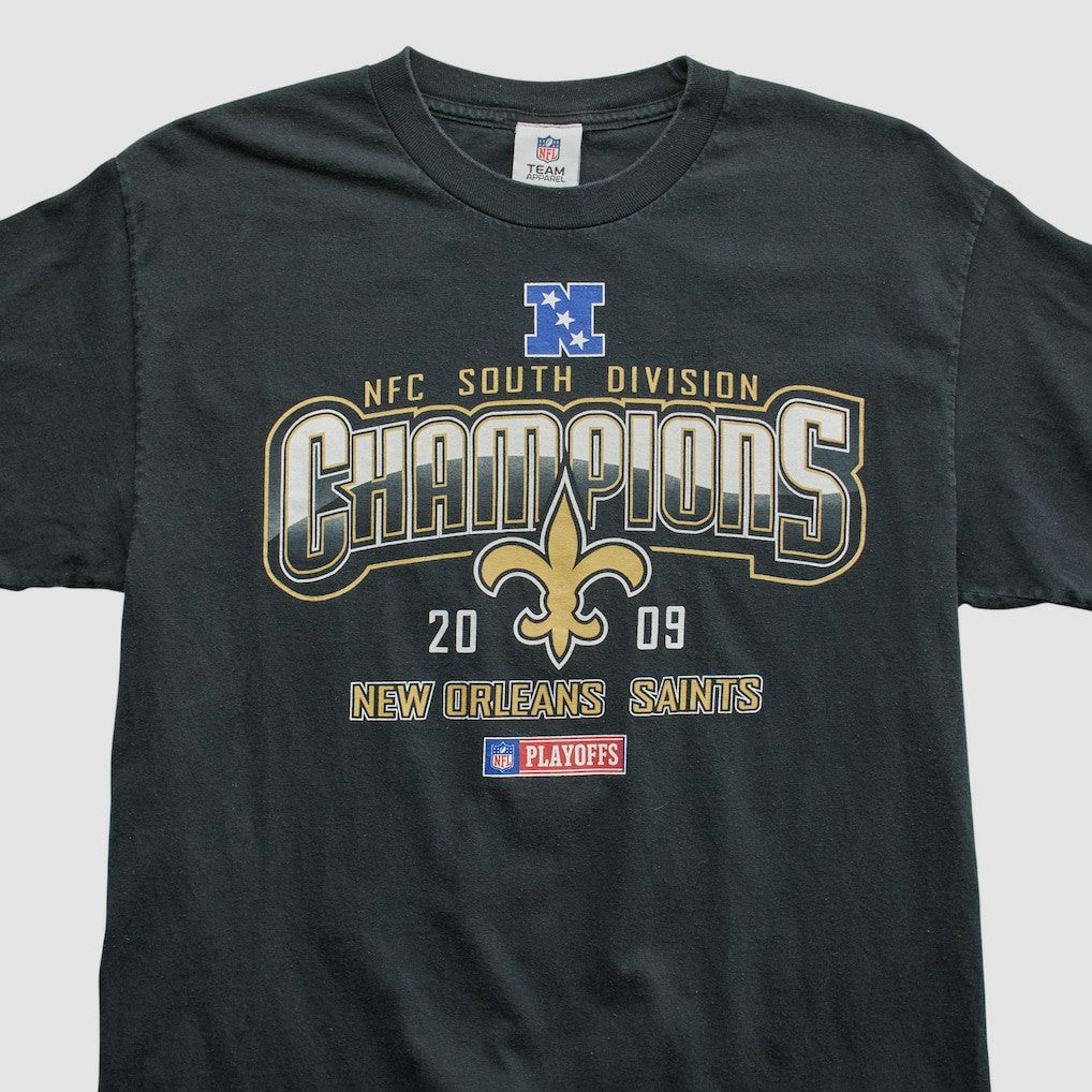 New Orleans Saints NFL 2009 T-shirt - Black Vintage sale