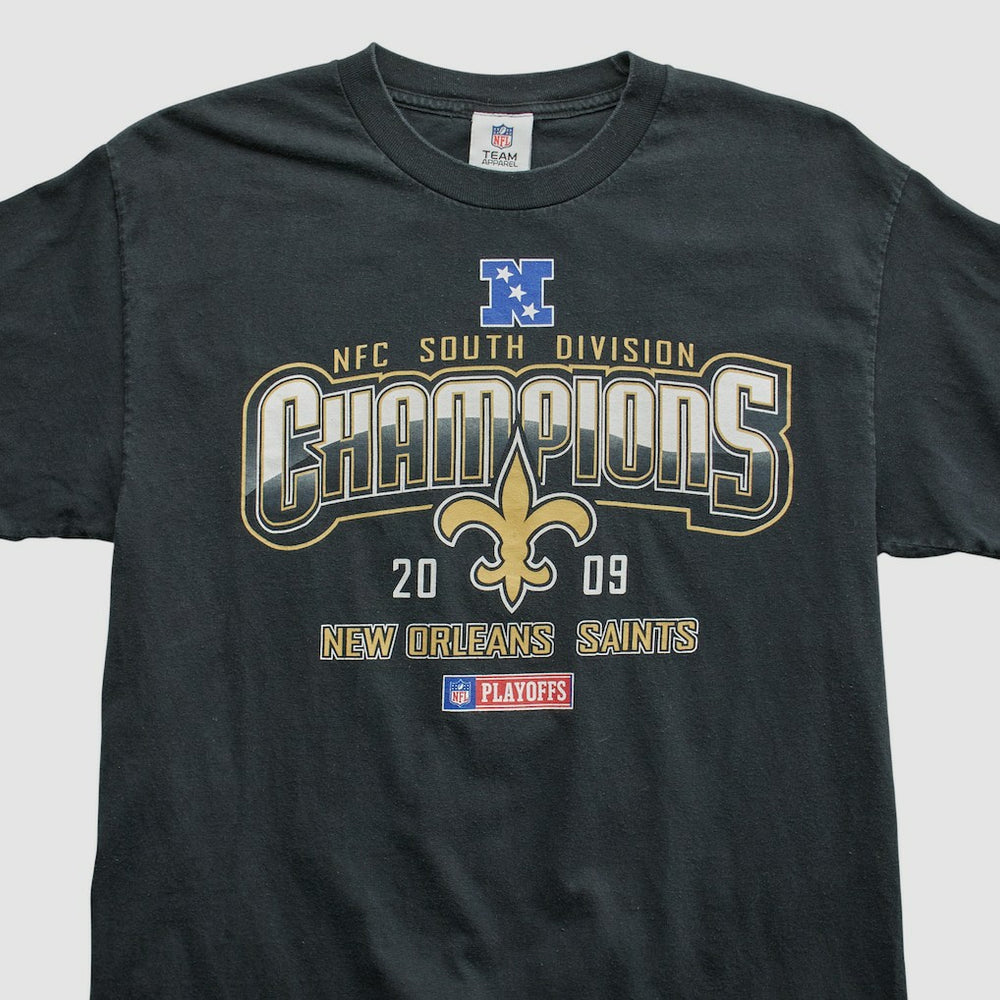 New Orleans Saints NFL 2009 T-shirt - Black Vintage sale