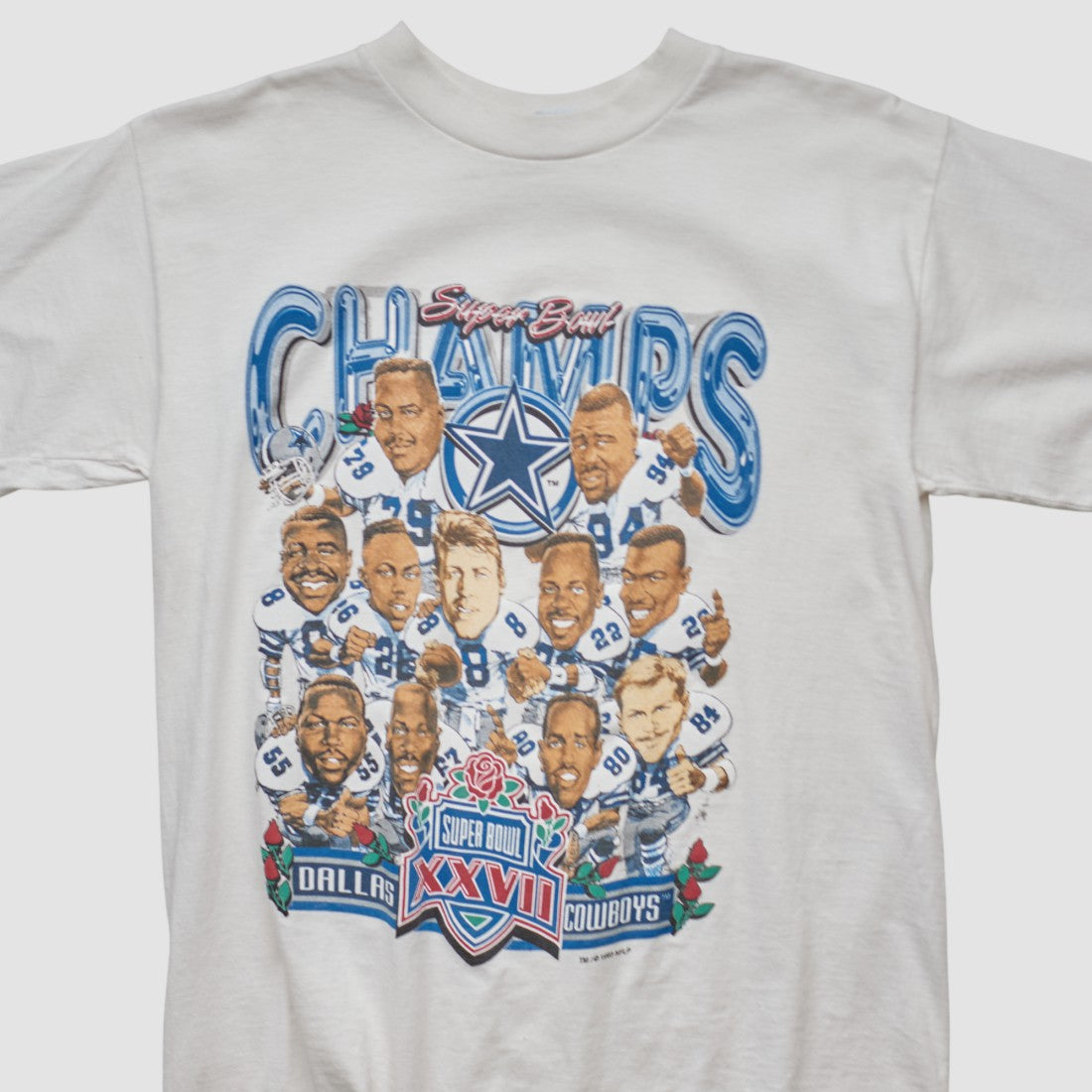 Dallas Cowboys Salem Sportswear 1993 T-shirt - White Vintage discount