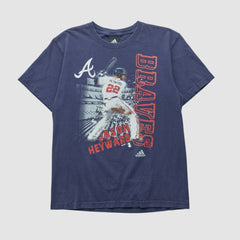 Jason Heyward Adidas 2010s T-shirt Navy Vintage