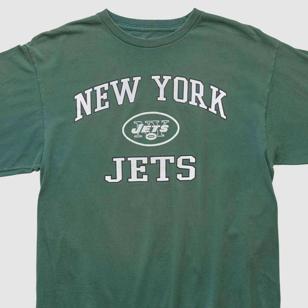 New York Jets NFL 2000s Long Sleeve T-shirt - Green Vintage discount