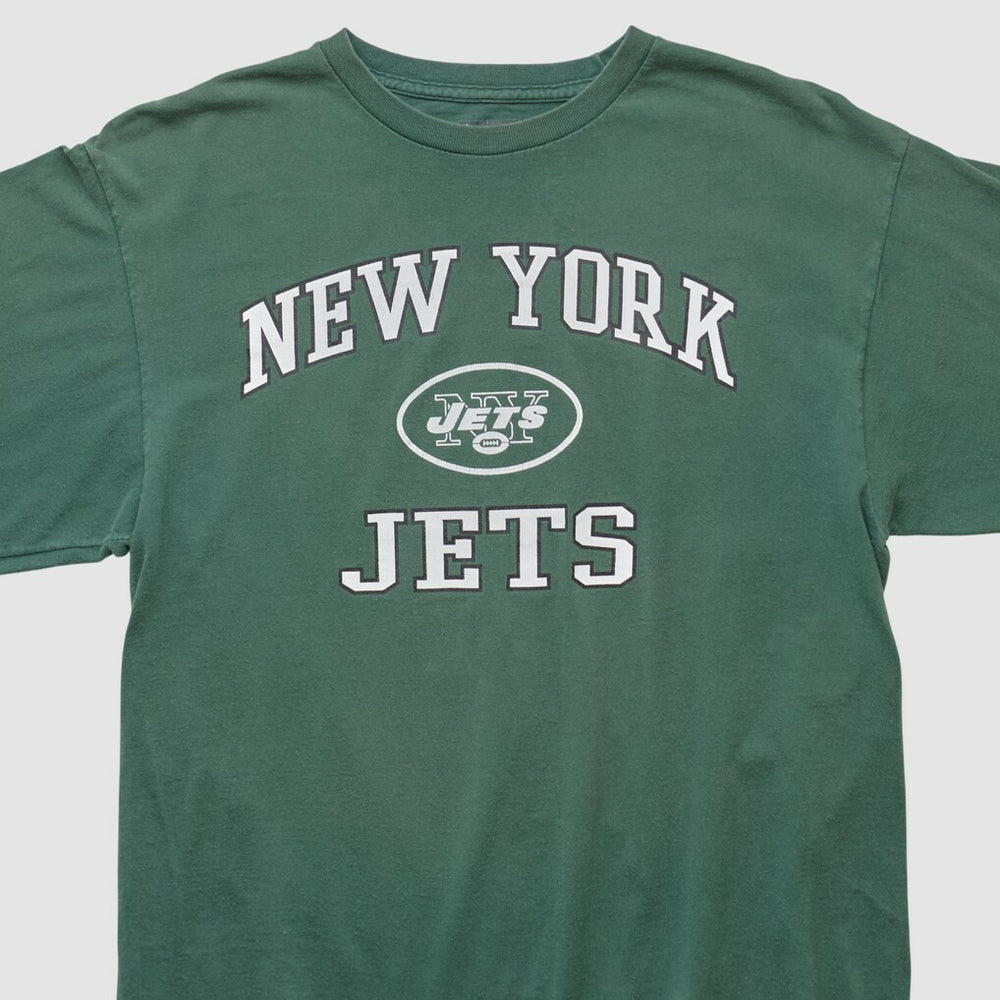 New York Jets NFL 2000s Long Sleeve T-shirt - Green Vintage discount