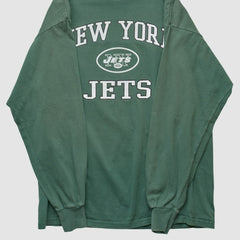 New York Jets NFL 2000s Long Sleeve T-shirt - Green Vintage discount