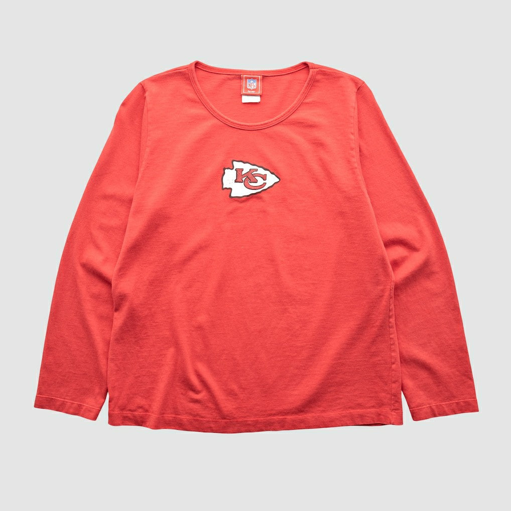 Kansas City Chiefs NFL 2000s Long Sleeve T-shirt - Red Vintage discount